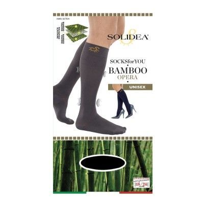 Solidea Socks For You Bamboo Carezza Gambaletto Nero Small 1 Paio