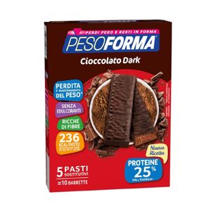 Pesoforma Barretta Cioccolato Dark 5 Pasti 10 Pezzi