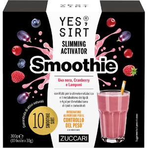 Zuccari Yes Sirt Slimming Activator Integratore Smoothie Uva Nera Mirtilli E Lamponi 10 Buste