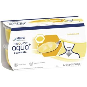 Nestle' Nestlè Resource Aqua+ Gelificata Gusto Limone 4x125g