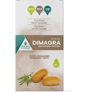 Promopharma Dimagra Mini Grissini Proteici Rosmarino 4 X 50g