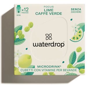 Waterdrop Microdrink Focus Lime Caffè Verde Foglia Di Limone 12 Cubetti