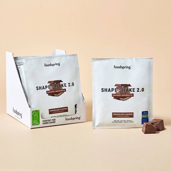 foodspring shape shake 2.0 cioccolato pasto sostitutivo 60g