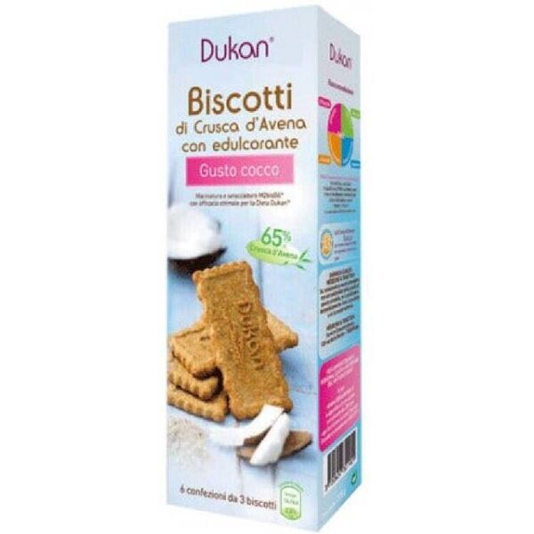 dukan expert biscotto crusca avena e cocco 225g