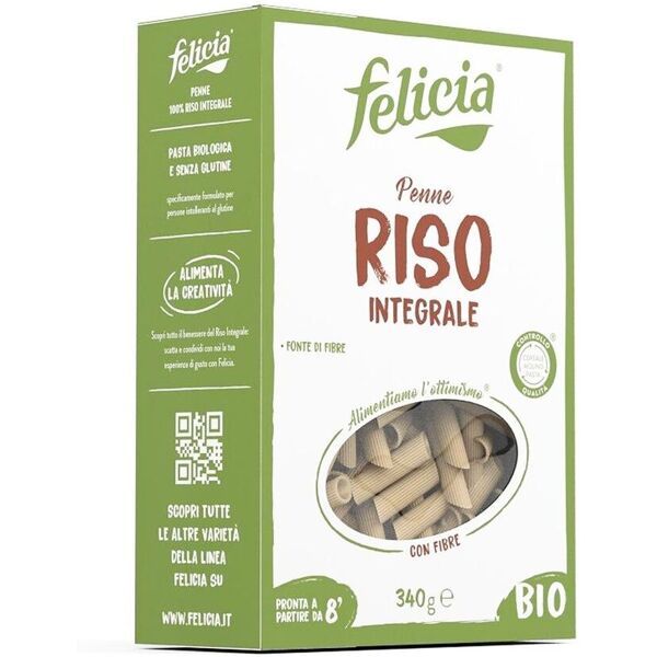 felicia bio penne integrali di riso senza glutine 340g