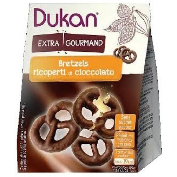 dukan bretzel al cioccolato fondente 100g