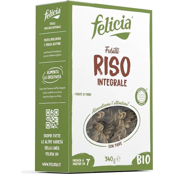 felicia pasta fusilli di riso integrale bio 340g