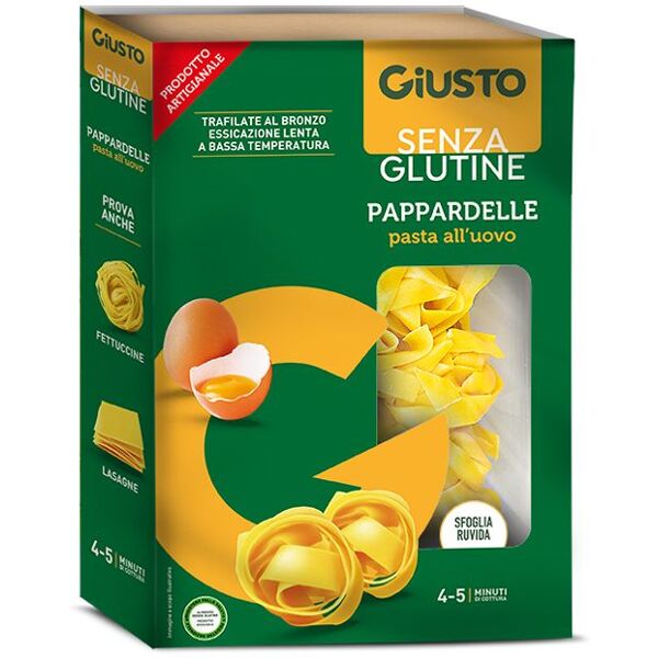 farmafood giusto pappardelle pasta all'uovo senza glutine 250g