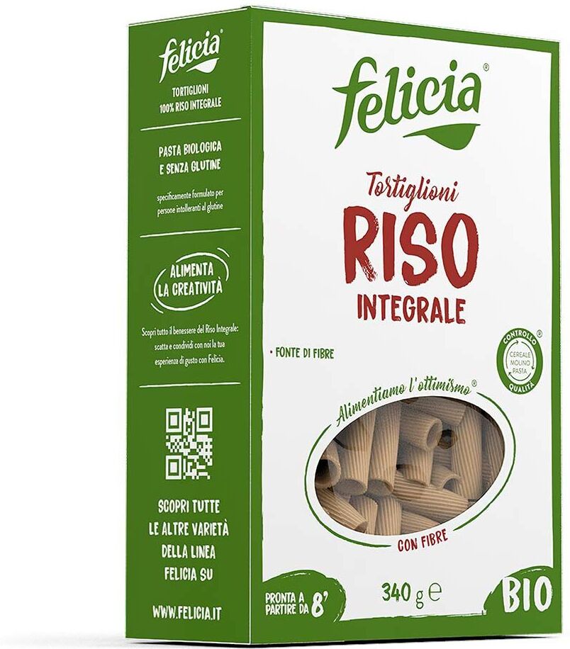 Felicia Tortiglioni Pasta Senza Glutine Di Riso Integrale Bio 340g