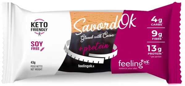 Feeling Ok Savordok Savoiardo Glassato Al Cacao Gusto Cocco 43g