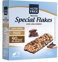 Nutrifree Barrette Special Flakes Chioccolato Senza Glutine 5 Porzioni