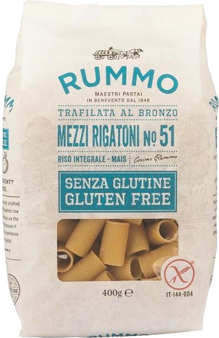 Rummo Spa Rummo Mezzi Rigatoni N51 Pasta Senza Glutine 400g