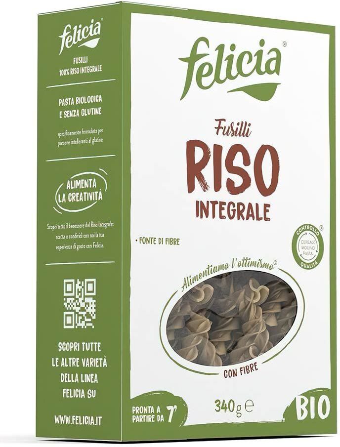 Felicia Pasta Fusilli Di Riso Integrale Bio 340g