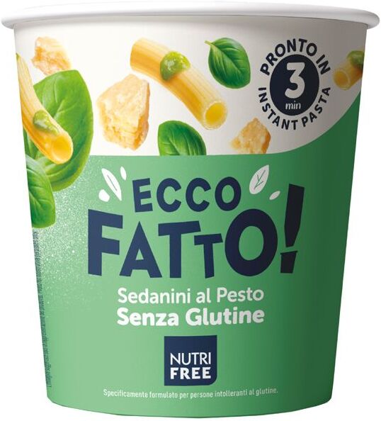 Nutrifree Ecco Fatto Sedanini Pesto Pasta Senza Glutine 70g