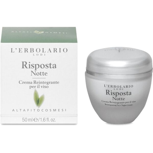 l'erbolario risposta notte altafitocosmesi crema reintegrante viso 50ml