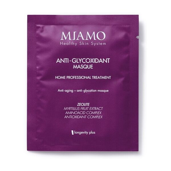 miamo anti-glycoxidant maschera viso monodose antietà 10ml