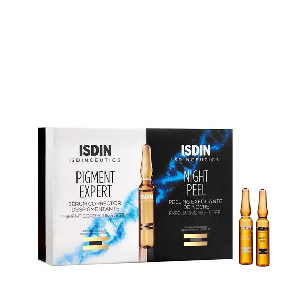 isdin isdinceutics pigment expert + night peel trattamento viso 10 fiale
