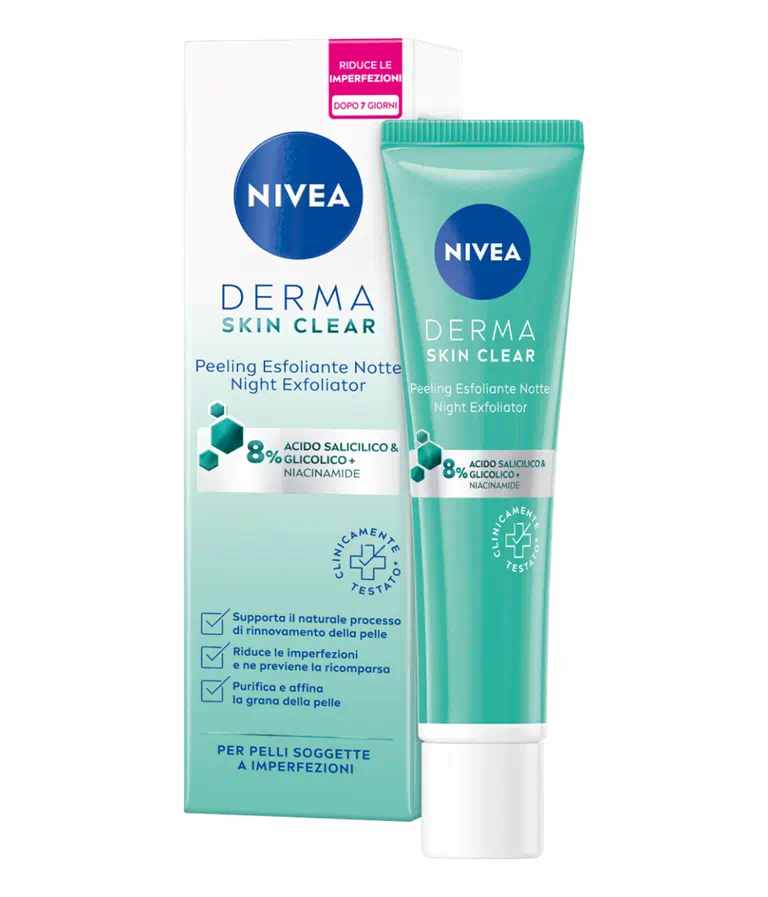 nivea derma skin clear peeling esfoliante notte 40ml