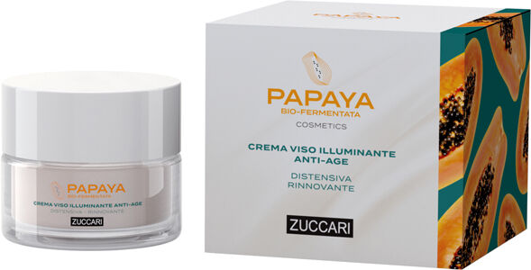 zuccari papaya cosmetics crema anti-age illuminante distensiva rinnovante 50ml