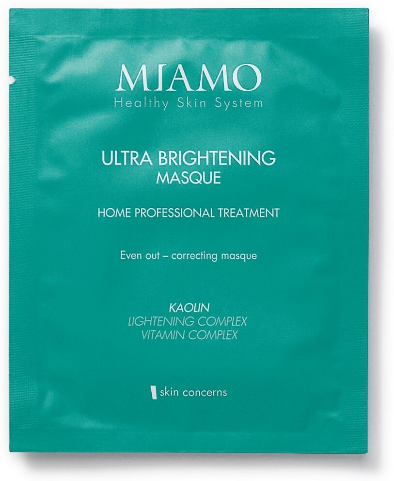 miamo ultra brightening masque maschera viso antimacchie monouso 10ml