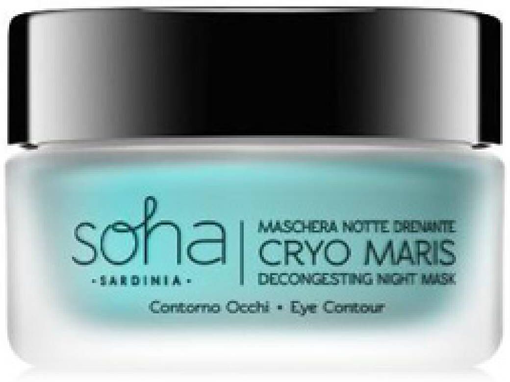 soha sardinia soha maschera notte drenante contorno occhi cryo maris 15ml