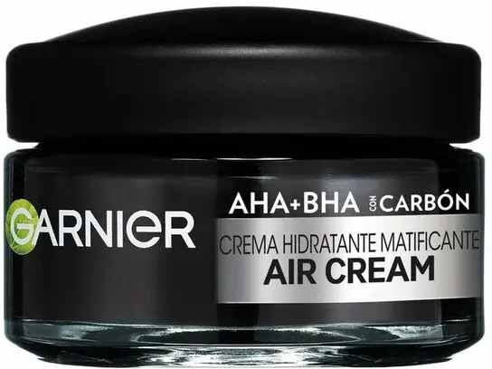 garnier air cream aha+bha con carbone crema opacizzante leggera 188g