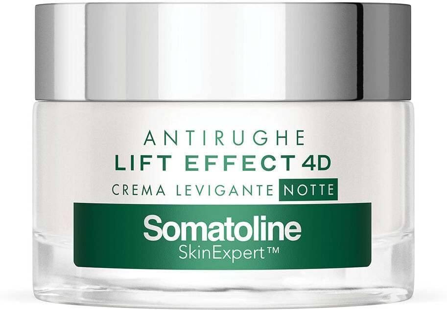 somatoline skinexpert lift effect 4d crema levigante notte trattamento viso anti-età acido ialuronico 50ml