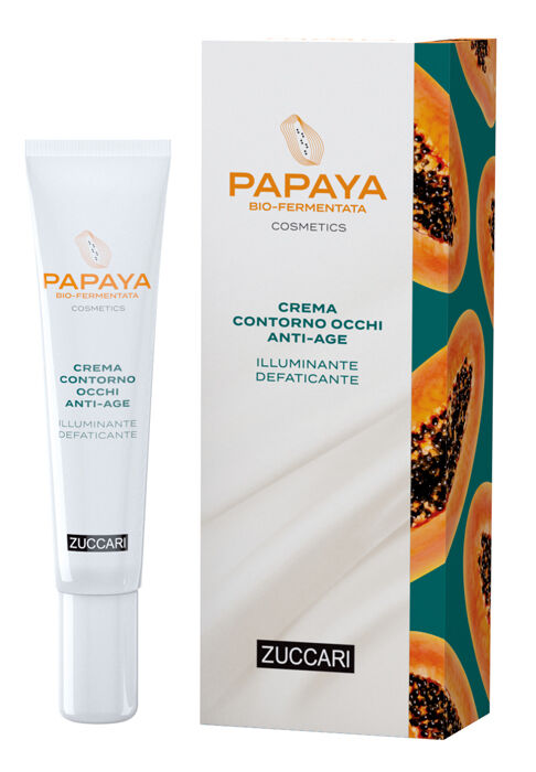 zuccari papaya cosmetics crema contorno occhi anti-age illuminante defaticante 18ml