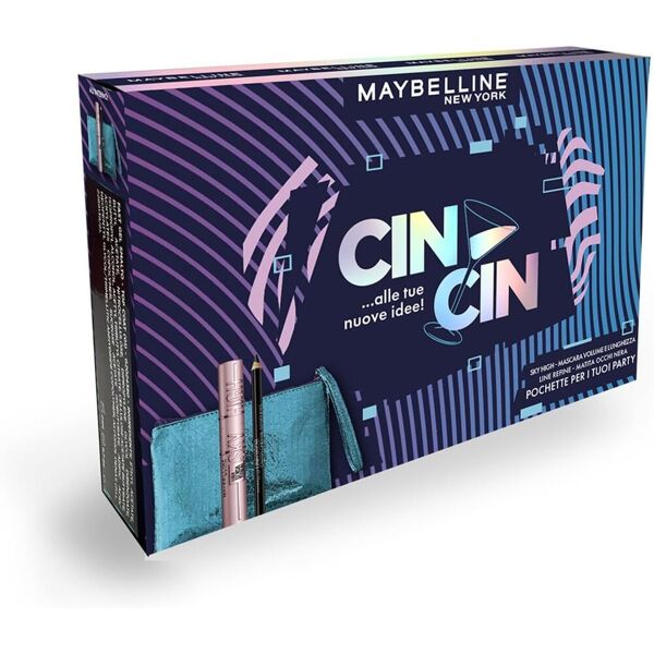 maybelline new york cofanetto cin cin sky high + pochette