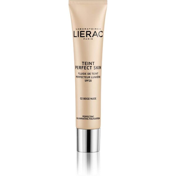 lierac teint perfect skin fondotinta fluido perfezionatore 02-beige nude 30ml