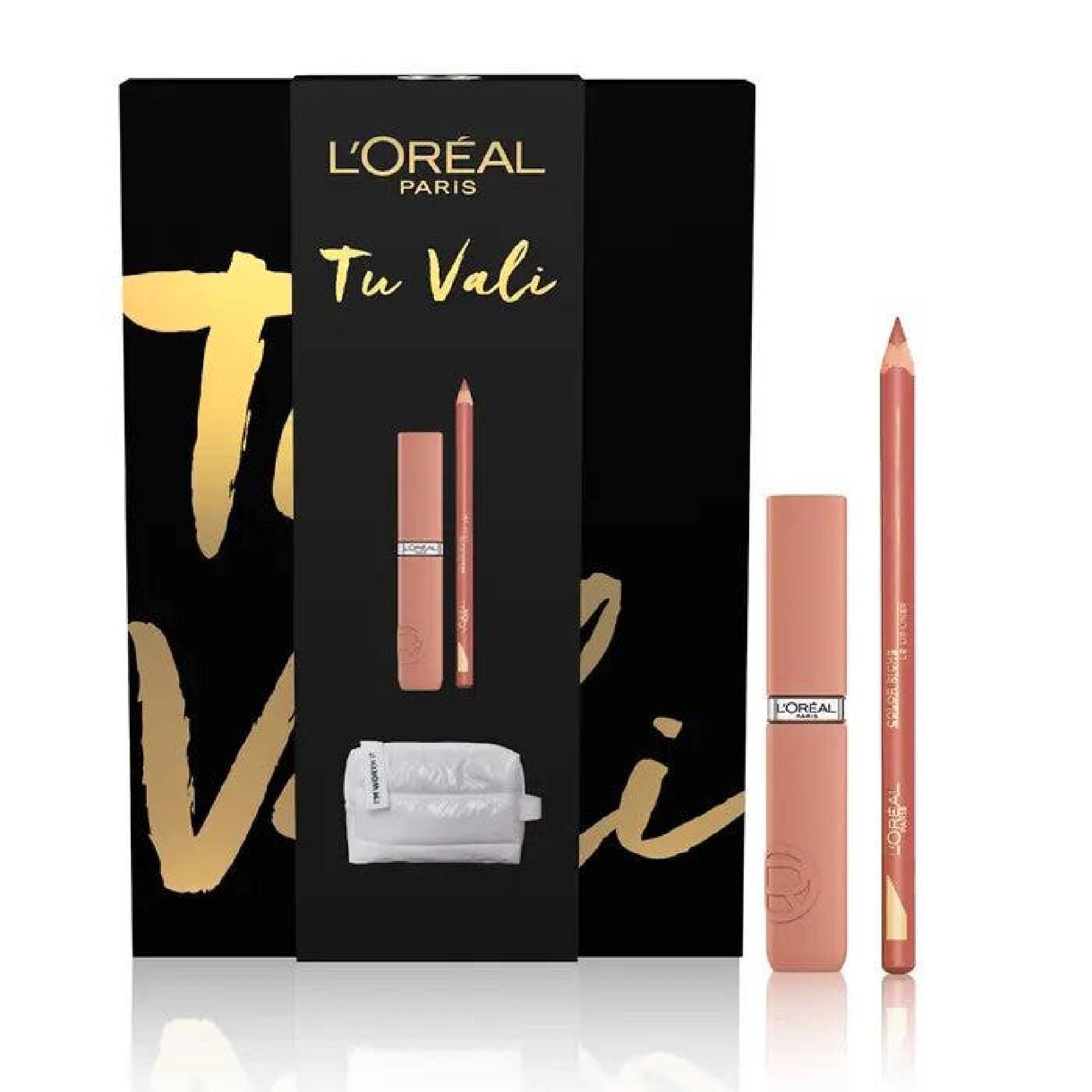 L'Oreal Mini Beauty Matte Nude 2 Pezzi + Pochette