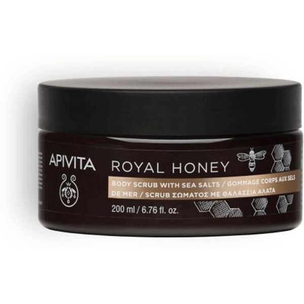 apivita royal honey scrub corpo con sali marini 200ml