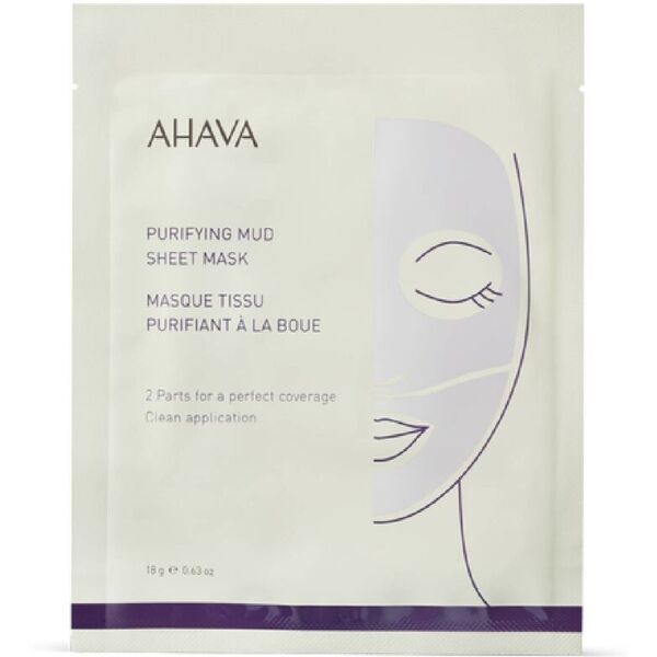 ahava purifying mud sheet mask 18g