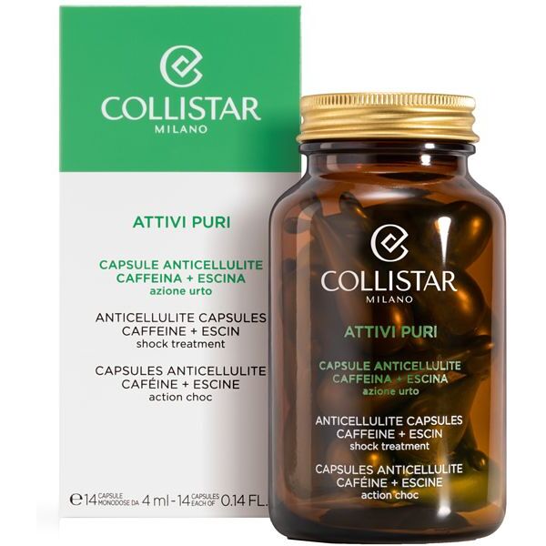 collistar attivi puri integratore anti cellulite caffeina + escina 14 capsule