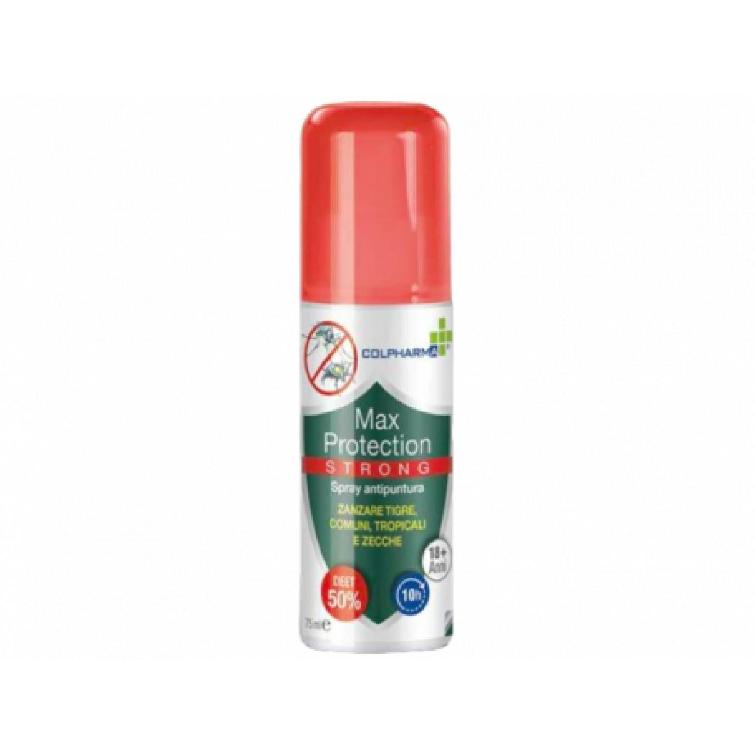 colpharma spray repellente antizanzare max protection strong 75ml