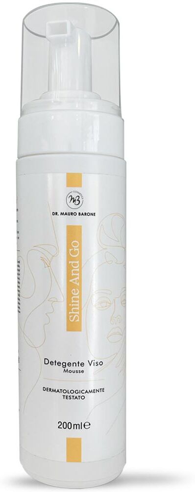 dr. mauro barone cosmetics shine and go detergente viso 200ml