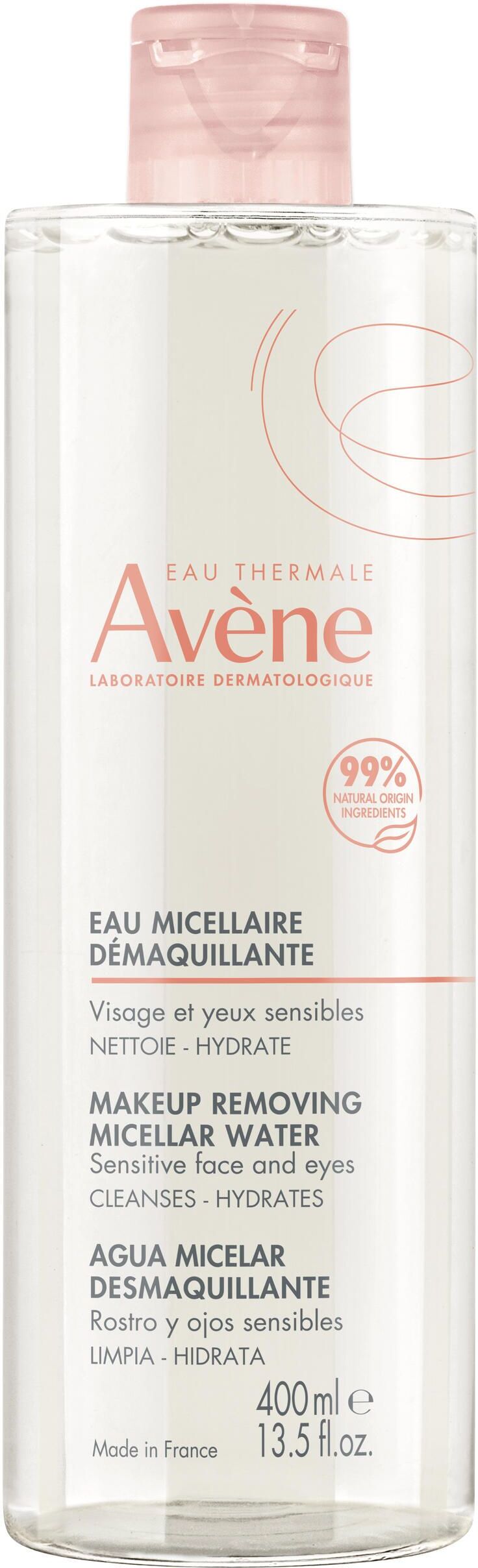 avene avène les essentiels acqua micellare detergente struccante pelle sensibile 400ml