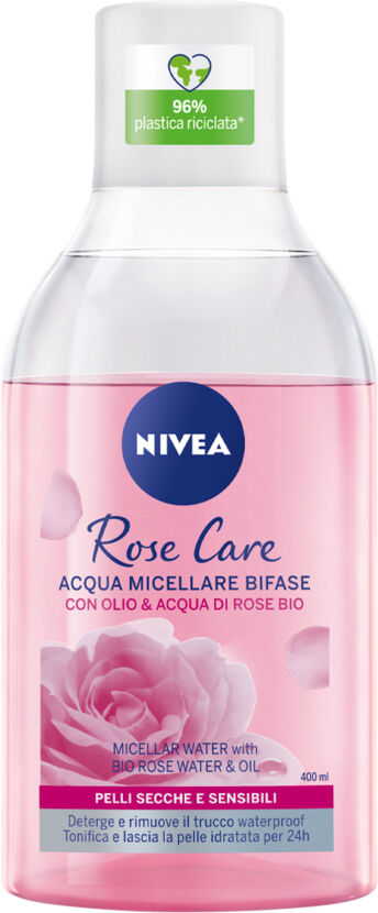 nivea rose care acqua micellare bifase 400ml