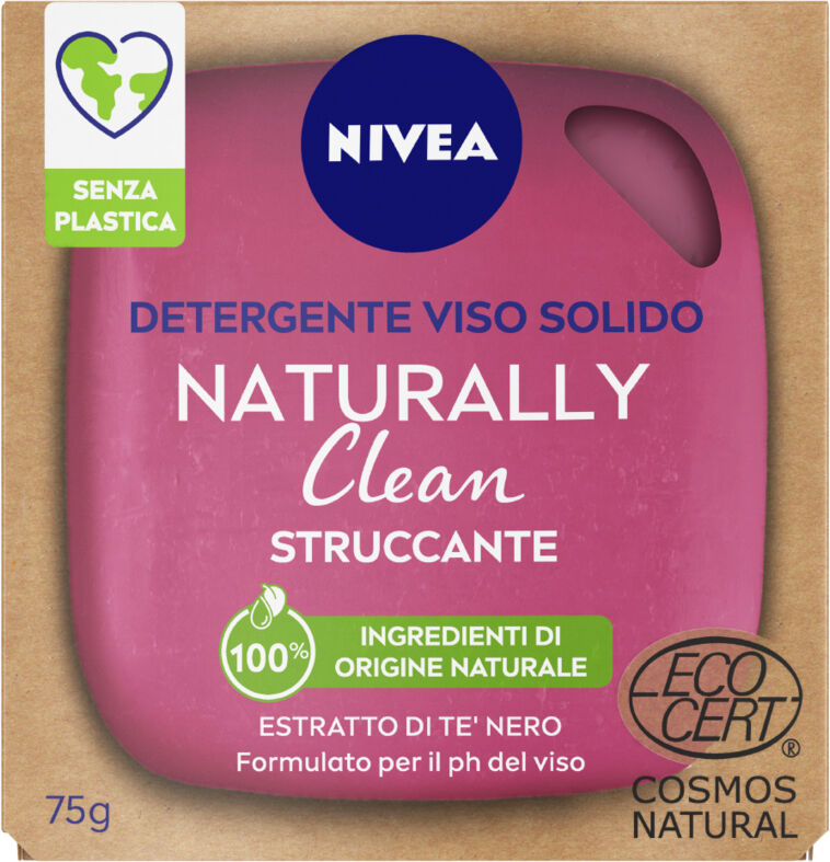 nivea naturally clean struccante solido 75g