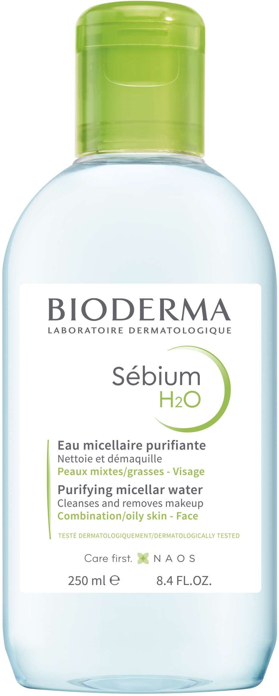 bioderma sebium h2o acqua micellare struccante pelle mista grassa 250ml