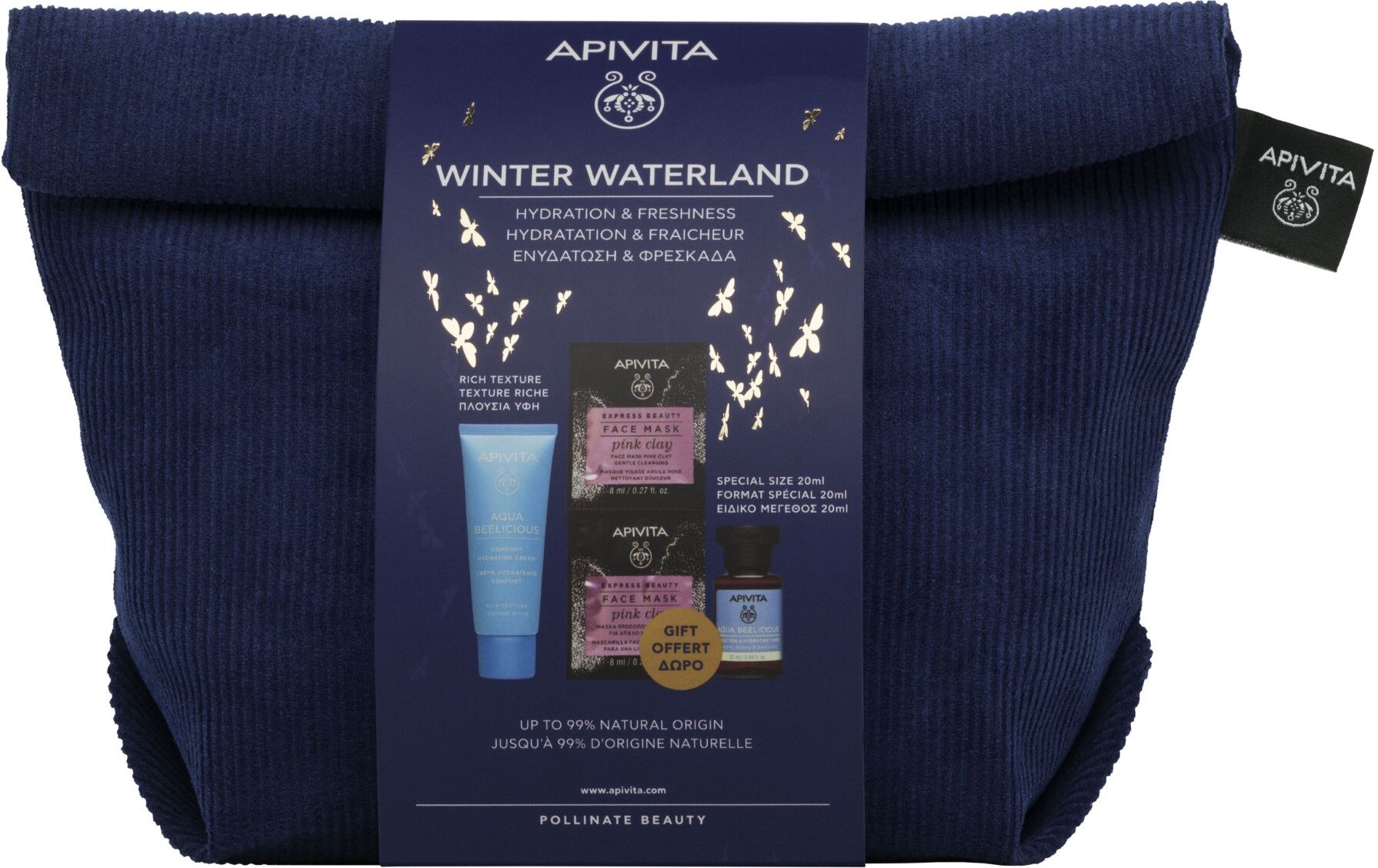 Apivita Winter Waterland Texture Ricca 4 Pezzi