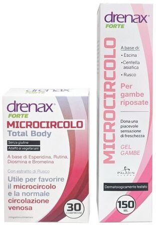 Drenax Microcircolo Total Body+gel Gambe 30compresse+150ml