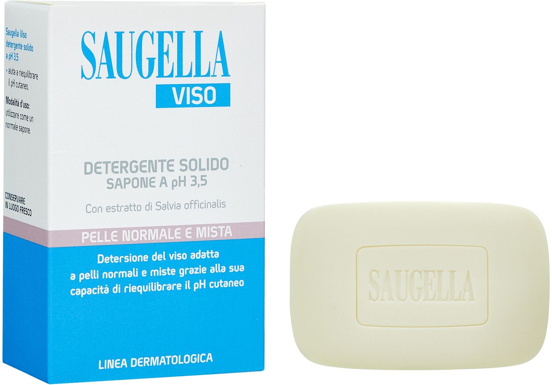 Saugella Viso Sapone Pelli Normali E Miste 100g