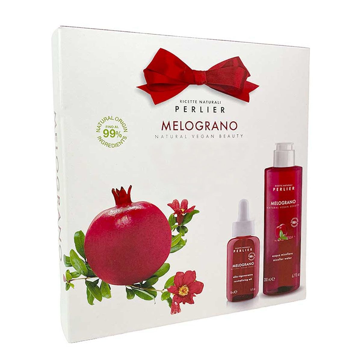 Perlier Cofanetto Melograno Olio Rigenerante 50ml + Acqua Micellare 200ml