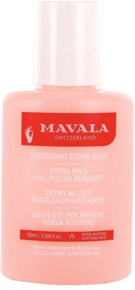 Mavala Dissolvant Rose Solvente Unghie 50ml