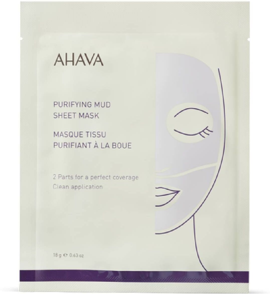 Ahava Purifying Mud Sheet Mask 18g