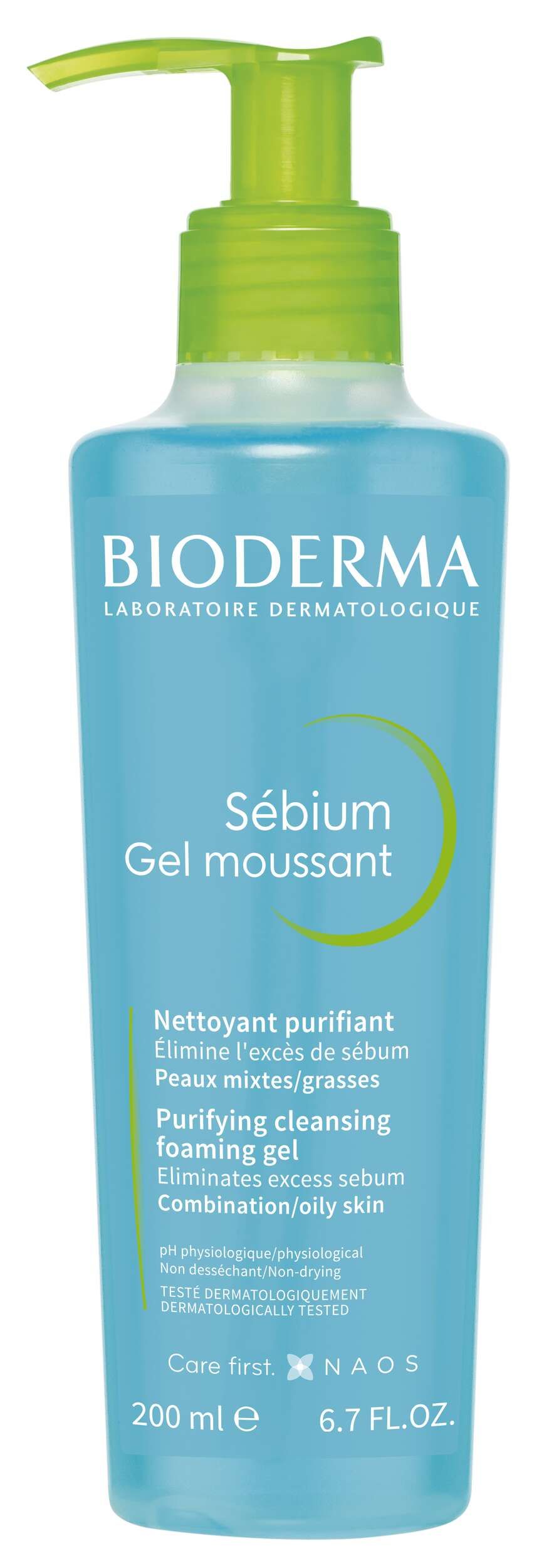 Bioderma Sebium Gel Moussant Gel Detergente Purificante Pelle Mista Grassa 200ml