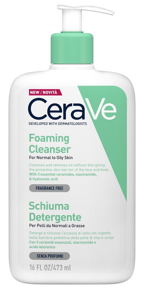 Cerave Schiuma Detergente Viso Pelle Grassa Seboregolatrice 473ml