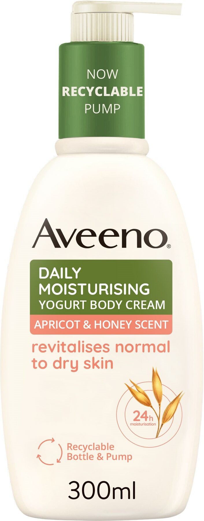 Aveeno Crema Corpo Idratante Allo Yogurt Daily Moisturising Profumo Di Miele E Albicocca 300ml