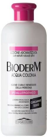 farmoderm bioderm acqua colonia donna lozione aromatizzata ipoallergenica ipoalcolica 1000ml